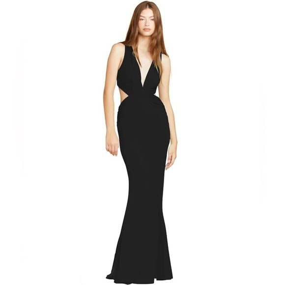 Katie May | Secret Agent Gown In Black Size XS NEW - Picture 4 of 8